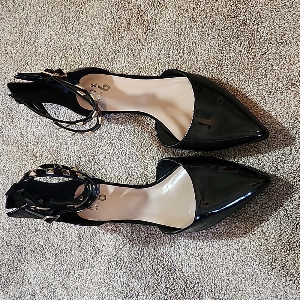 Mix Black Patent Leather Heels